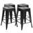 Cricklade Upholstered Counter Stool with Metal Frame-482118229