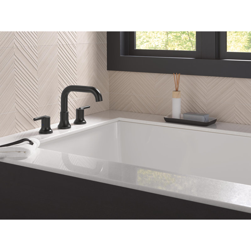 Roman Tub Trim, Matte Black