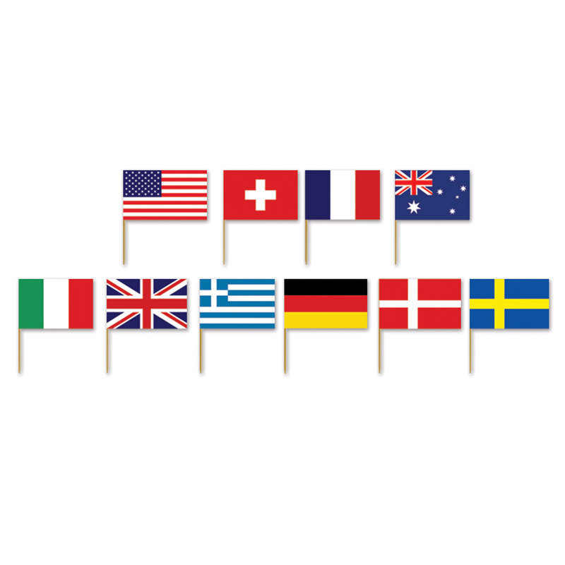 Prélèvement de drapeau international jetable