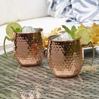 Heureux martelé 18 oz. Mugs Moscow Mule
