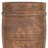 11" Brown Solid Wood Cylinder Table Vase