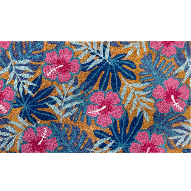 Paillasson rose et bleu