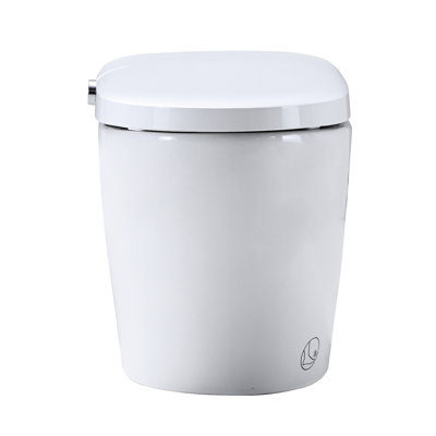 Smart Toilet With Heated Seat, Silent Slow Down, Night . White Ceramic, 18.72In Tall, 30.9In Package Depth Bidet , , Swing Wash, Remote Control. 15.93In Wide,