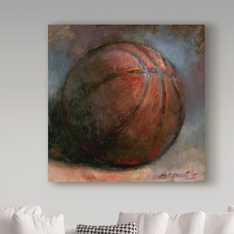 Galan «Basketball», reproduction de peinture acrylique sur toile tendue, H 14 po x l 14 po x P 2 po