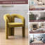 Ensemble confortable de chaises d'appoint rembourrées en velours pour divers espaces-1685578103