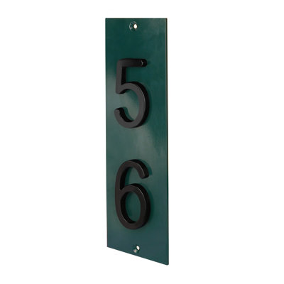 Royal Shade Flush Mount Vertical Aluminum Address Plaque – Customized 2-Digit House Numbers for Stylish Indoor and Outdoor Spaces