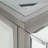 Trandling Mirrored Faux Marble Fireplace