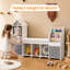 Compartment Solid Wood Book Display