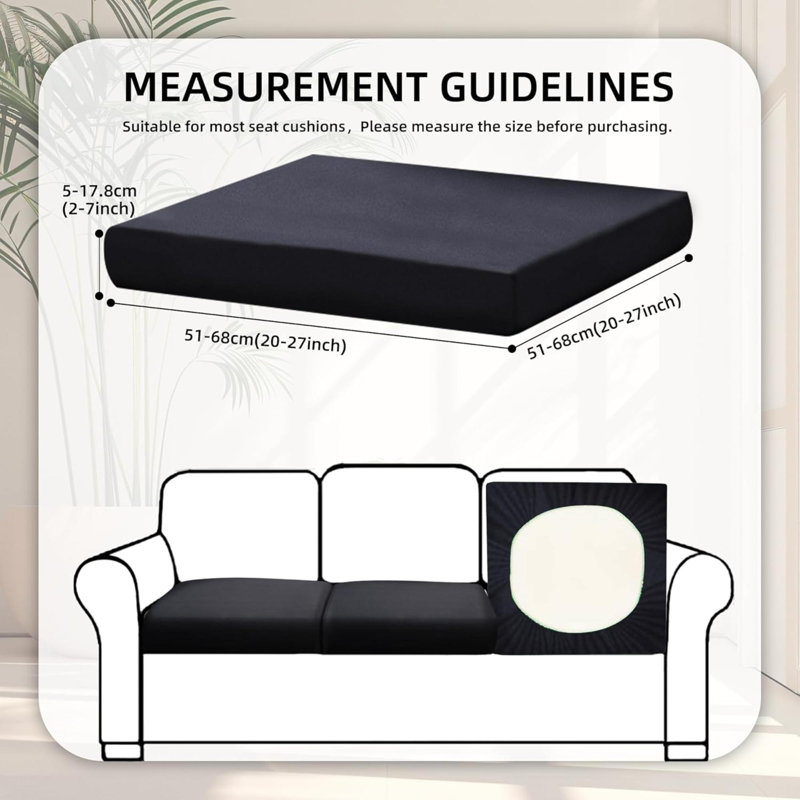 8Pcs Stretch Patio Cushion Covers Outdoor Cushion Covers,For Outdoor Couch Cushion Covers Replacement,Outdoor Sofa Covers Patio Slipcovers Couch Cover,Washable Furniture Cover