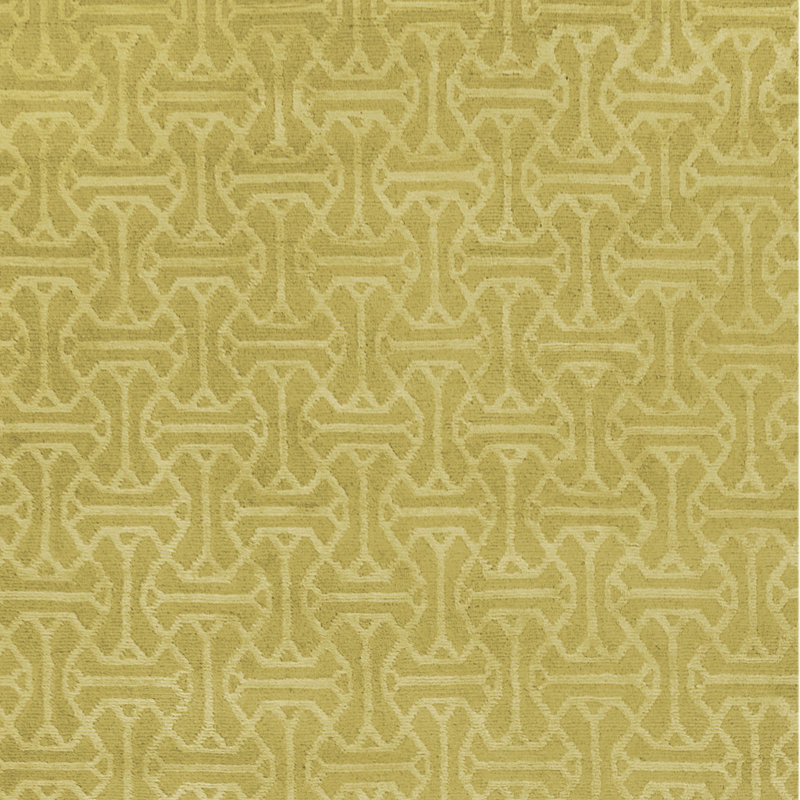 Hand Knotted Area Rug in Mustard, Rectangle 8' x 10'