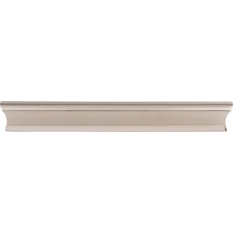 Glacier Finger pull, Polished Nickel, 6" Center to Center