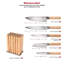 KitchenAid Premium 6 Piece Wood Block Set