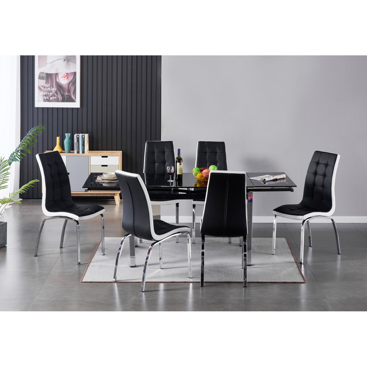 Ivy Bronx Granjeno Extendable Dining Set with 6 Chairs | Wayfair.co.uk