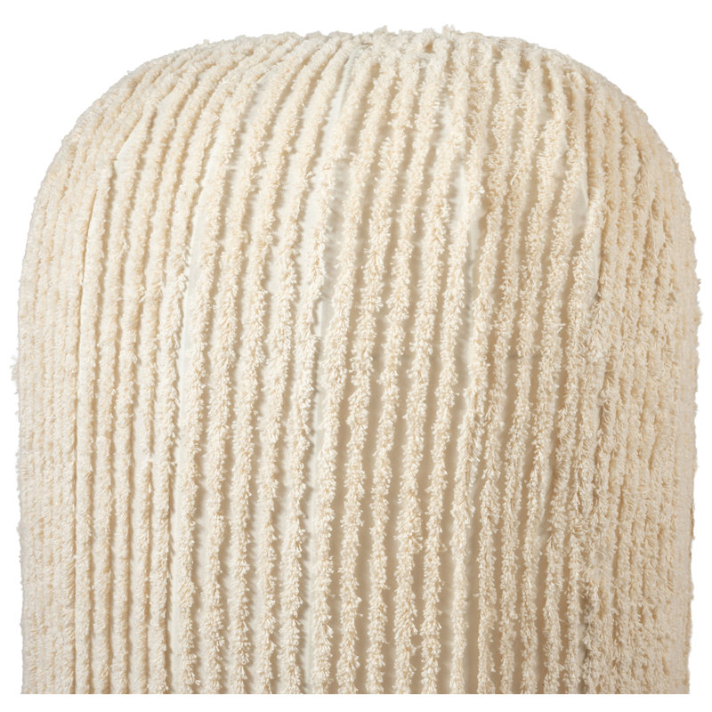 Lampe sur pied en tissu beige Colberta