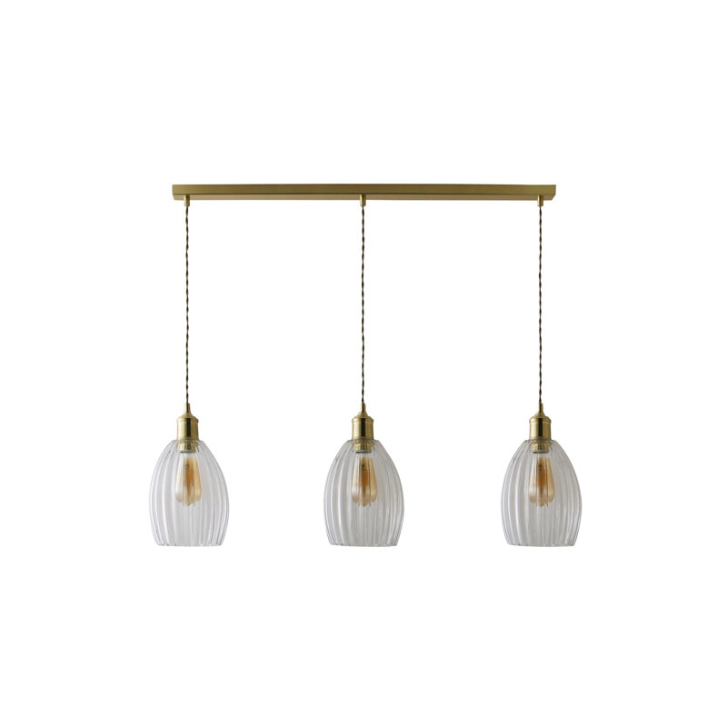 Dellis 3 - Light Pendant, Brushed Gold