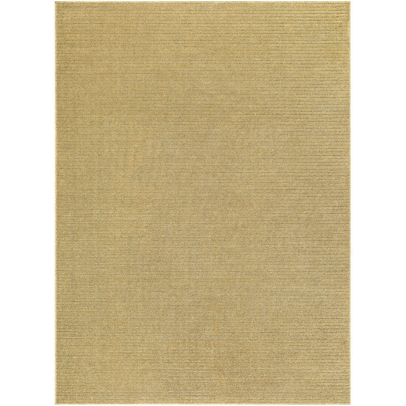 Tapis tissé à la machine Diara, Rectangle 9 pi 2 po x 12 pi, Ambre
