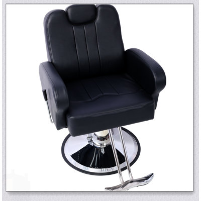 Fauteuil de coiffeur hydraulique robuste avec fonction d'inclinaison et siège plus large pour un confort et une durabilité ultimes dans les salons