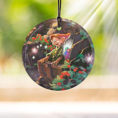 Snow White Dopey Hanging Glass Holiday Print