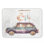 Tapis de bain Vintage Car Illustration