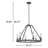 Magana 6-Light Wagon Wheel Chandelier