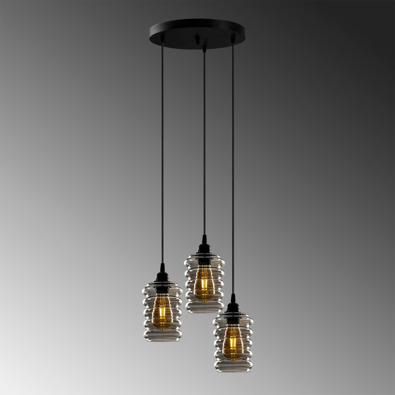 Luminaire suspendu grappe 3 lumières Otsego