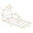 Wood Floor Bed With House-Shaped Headboard-453419971-453419970