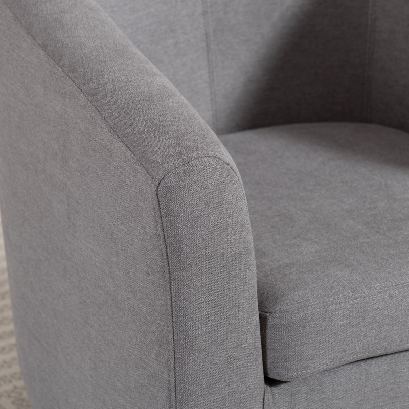 Upholstered Armchair, Grey