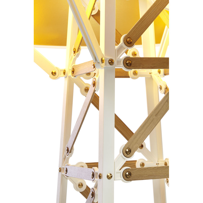 Construction Floor Lamp, Matte White, Medium
