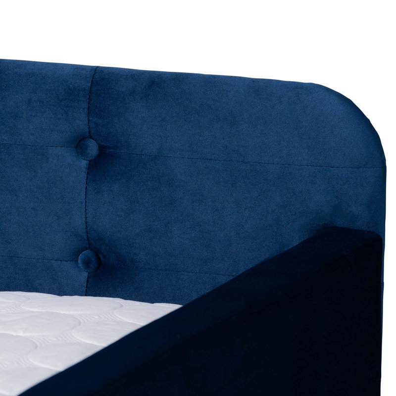 Meroe Upholstered Daybed, Navy Blue, Full