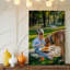 Toile dans un parc vibrant avec les teintes de la nature, art mural-2109330572