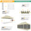 Tente d'auvent 10 x 20, auvent escamotable robuste avec parois latérales-133005189-98674720