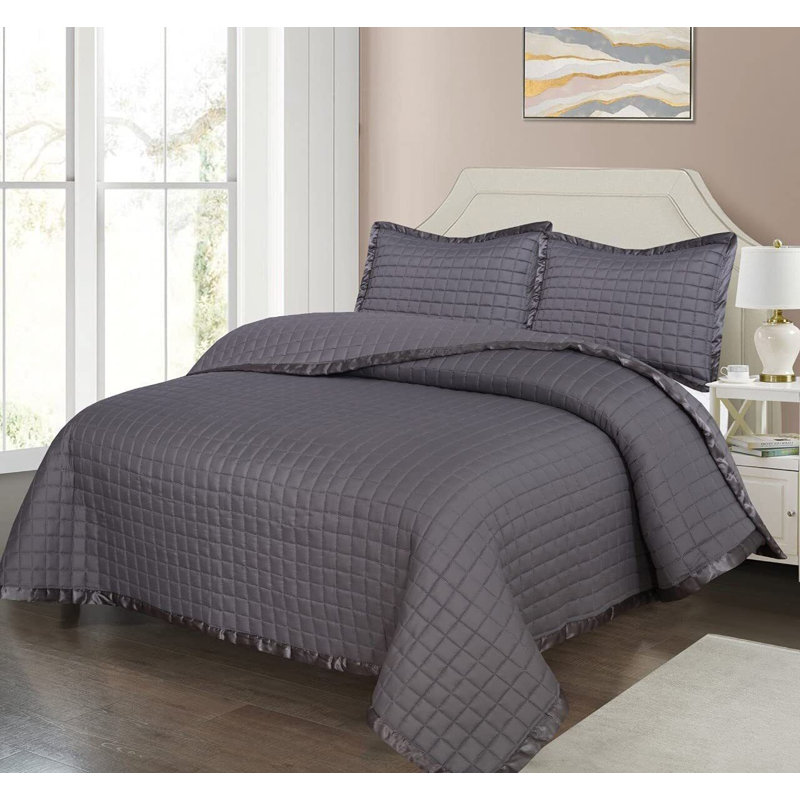 Boxton Bedspread, W180 x L240cm, Grey