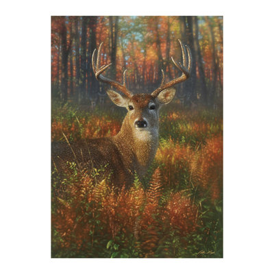 Drapeau de maison Gazing Autumn Buck