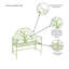 Banc de jardin Iron Mint