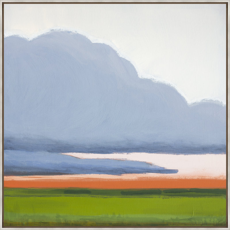 La tempête de juin revisitée, Toile à cadre flottant argent / brun, Non