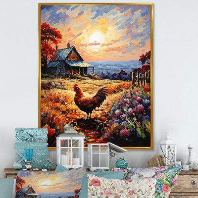Aylamae Roaster Barnyard Serenade III sur toile