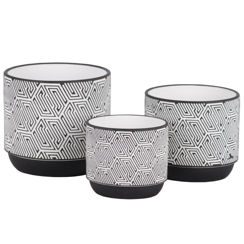 Ensemble de pots à fleurs en terre cuite 3 pièces Fonthill