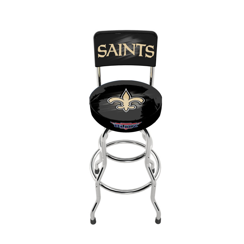 New Orleans Saints NFL Blitz High Back Adjustable Swivel Stool, Arcade 1Up