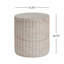 Table d'appoint d'extérieur / d'intérieur en béton léger, finition travertin