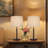 Latitude Run® Set of Two Beckett Dark Bronze Adjustable Table Lamps