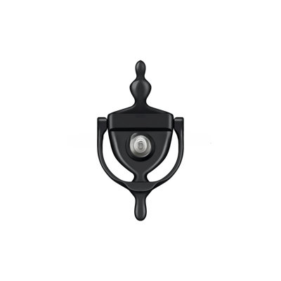 Deltana DKV630U19 Door Knocker-Viewer in Paint Black