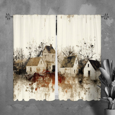 Trinetta Polyester Room Darkening Curtain Pair