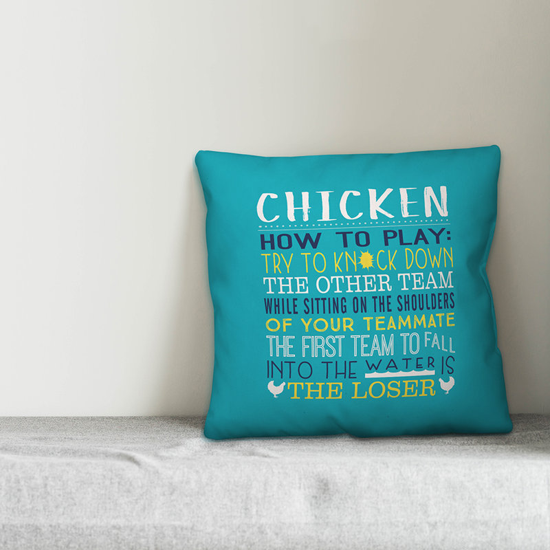 Outdoor Reversible Throw Pillow