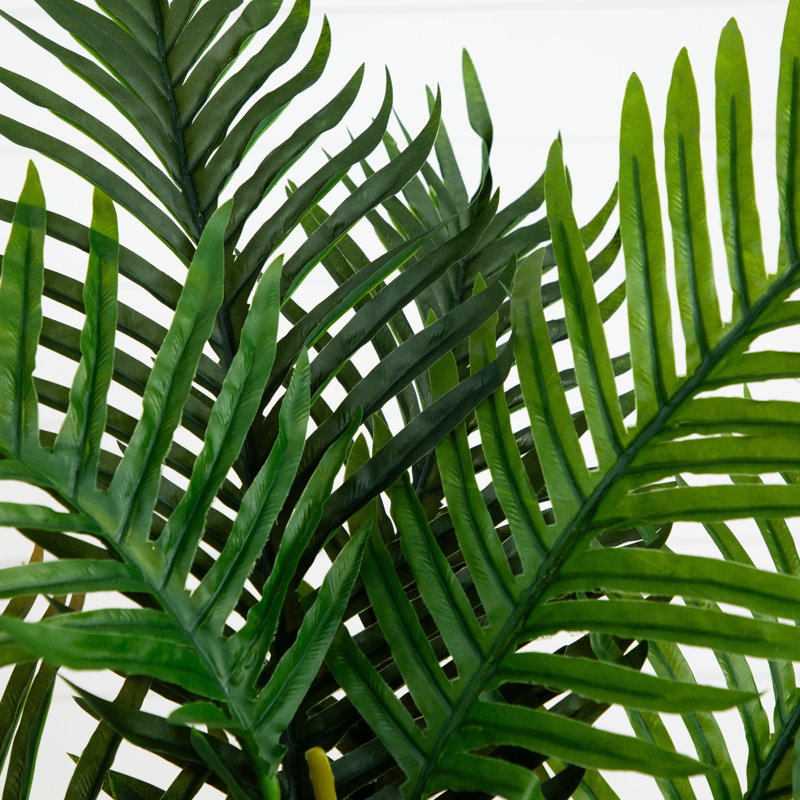 Areca Palm Artificial Tree in White Planter