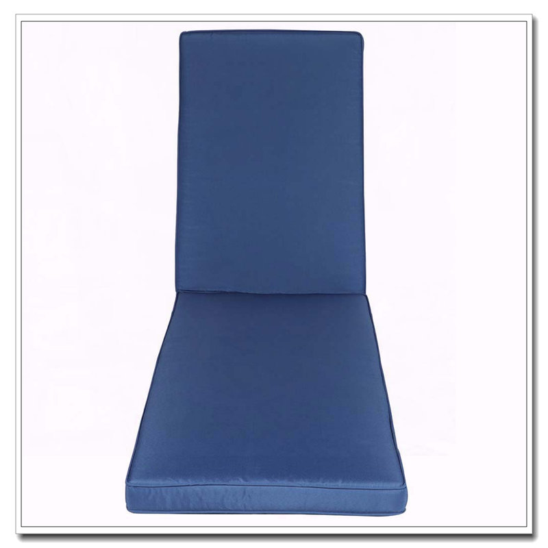 Ensemble de coussins de chaise longue d'extérieur 2 pièces avec housses amovibles à fermeture à glissière