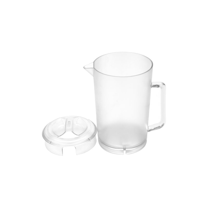 Clear 2 Quart Shatterproof Plastic Pitcher with Lid