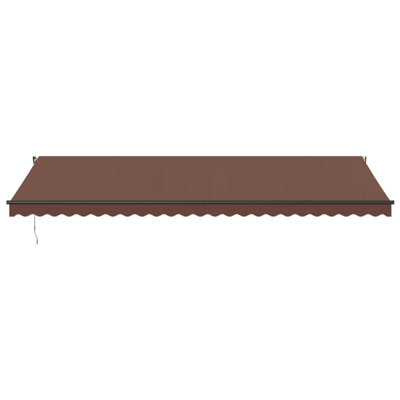 Dakota Fields Polyester Cover Retractable Patio Awning