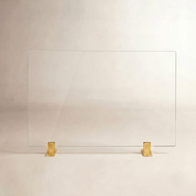 Thorne 1 Panel Brass Fireplace Screen