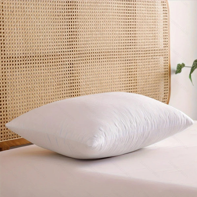 Oreiller très ferme blanc de très grande taille 2500, oreiller ultra-résistant à haute densité pour ceux qui dorment sur le dos et le ventre, oreiller respirant à rétention de forme