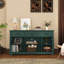 Meuble télé Farmhouse rustique avec tablettes intérieures réglables et tiroirs de rangement, console média en bois pouvant accueillir un téléviseur de 65 po ou moins dans le salon-1272237085